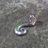 Hapopo Pounamu pendant set in Sterling Silver - NZ Greenstone