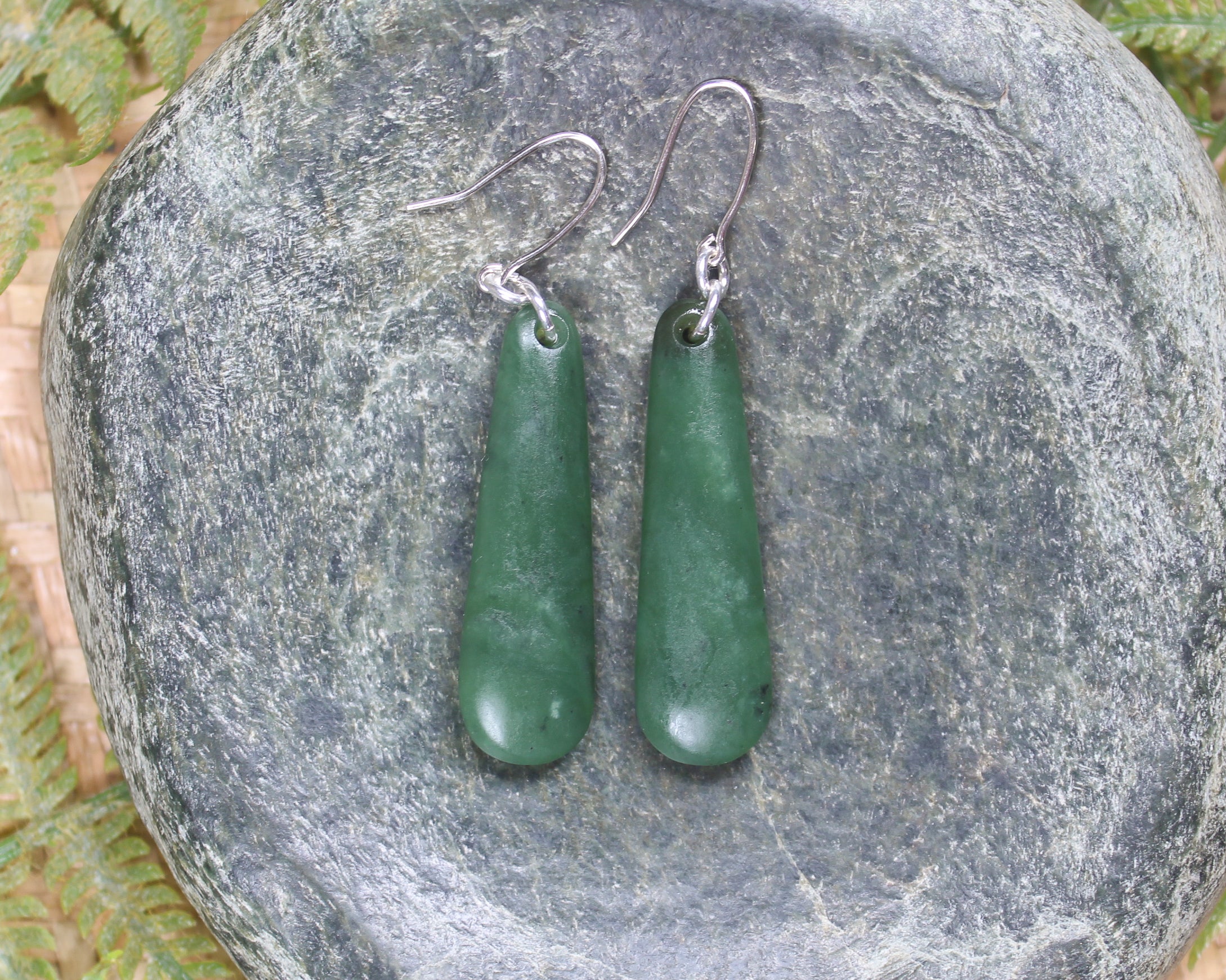 Hapopo Pounamu Earrings