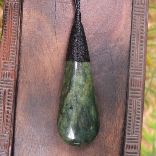 Flower Jade Pounamu Roimata Pendant - NZ Greenstone