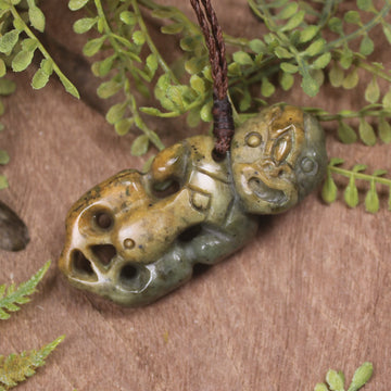 Rimu Pounamu Hei Tiki - NZ Greenstone