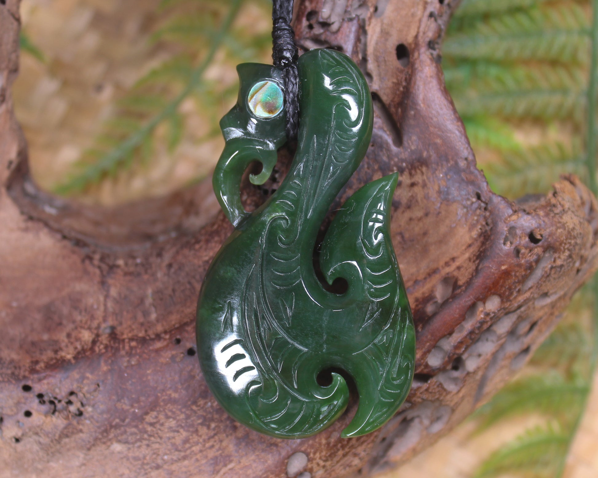 Manaia carved from Kawakawa Pounamu - NZ Greenstone