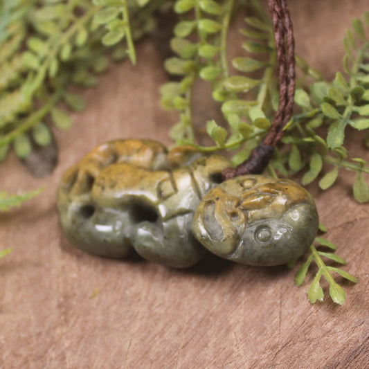 Rimu Pounamu Hei Tiki - NZ Greenstone