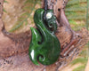 Manaia carved from Kawakawa Pounamu - NZ Greenstone