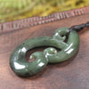 Hammerhead pendant carved from Hapopo Pounamu - NZ Greenstone