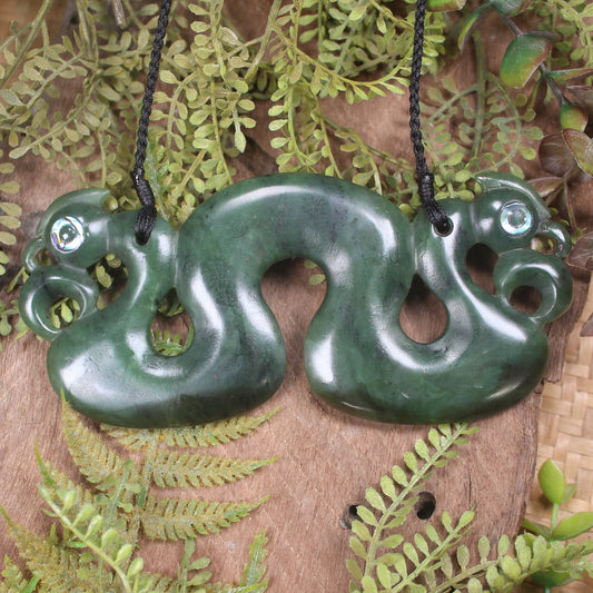 Hapopo Pounamu Pekapeka Pendant -  NZ Greenstone