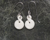 Twist Earrings carved from beef bone