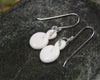 Twist Earrings carved from beef bone
