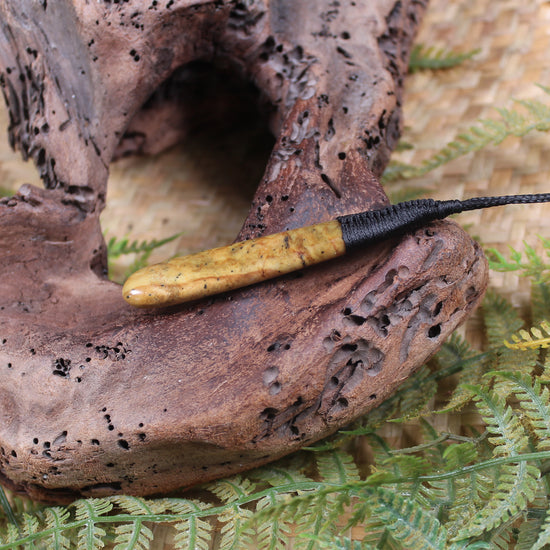 Roimata Teardrop carved from Rimu Pounamu - NZ Greenstone