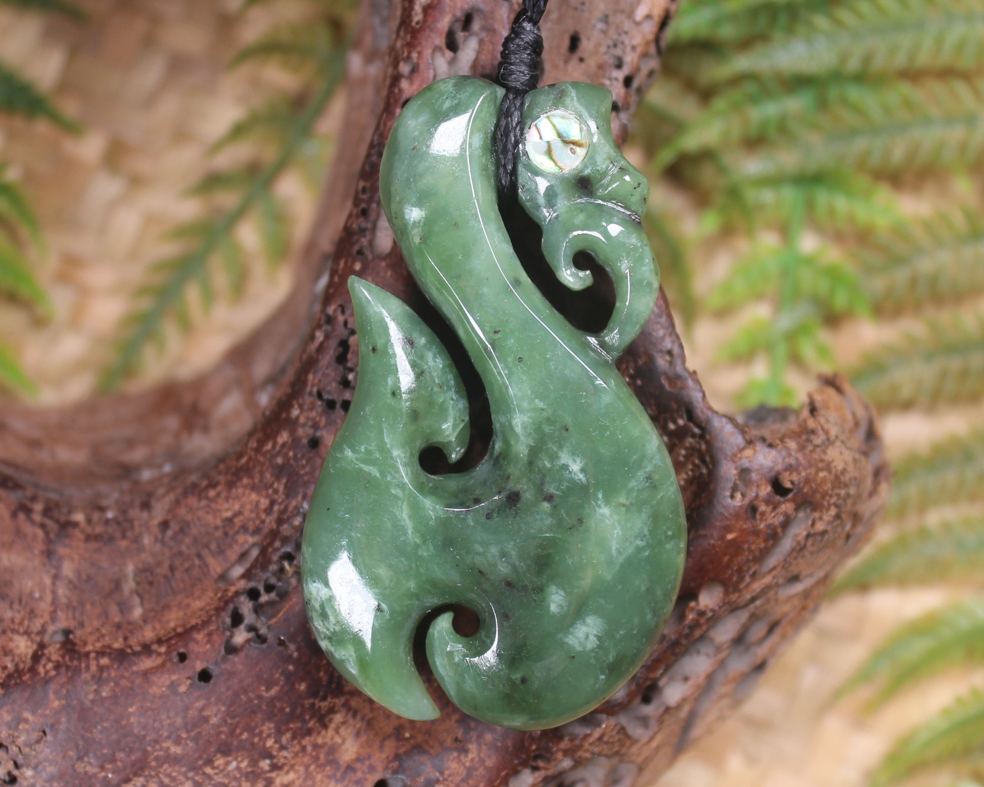 Manaia carved from Hapopo Pounamu - NZ Greenstone