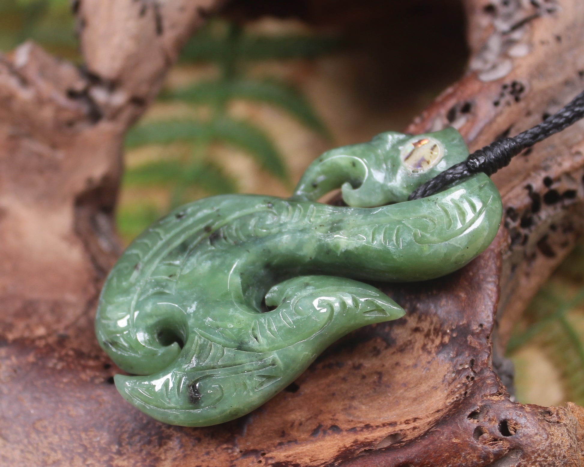 Manaia carved from Hapopo Pounamu - NZ Greenstone