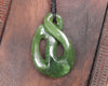 Hapopo Pounamu Twist Pendant - NZ Greenstone