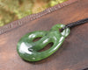 Hapopo Pounamu Twist Pendant - NZ Greenstone