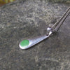 Sterling silver hapopo pounamu pendant