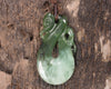 Manaia carved from Rimu Pounamu - NZ Greenstone