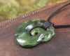 Koropepe carved from Rimu Pounamu - NZ Greenstone