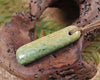 Toki or Adze Pendant carved from Flower Jade Pounamu - NZ Greenstone