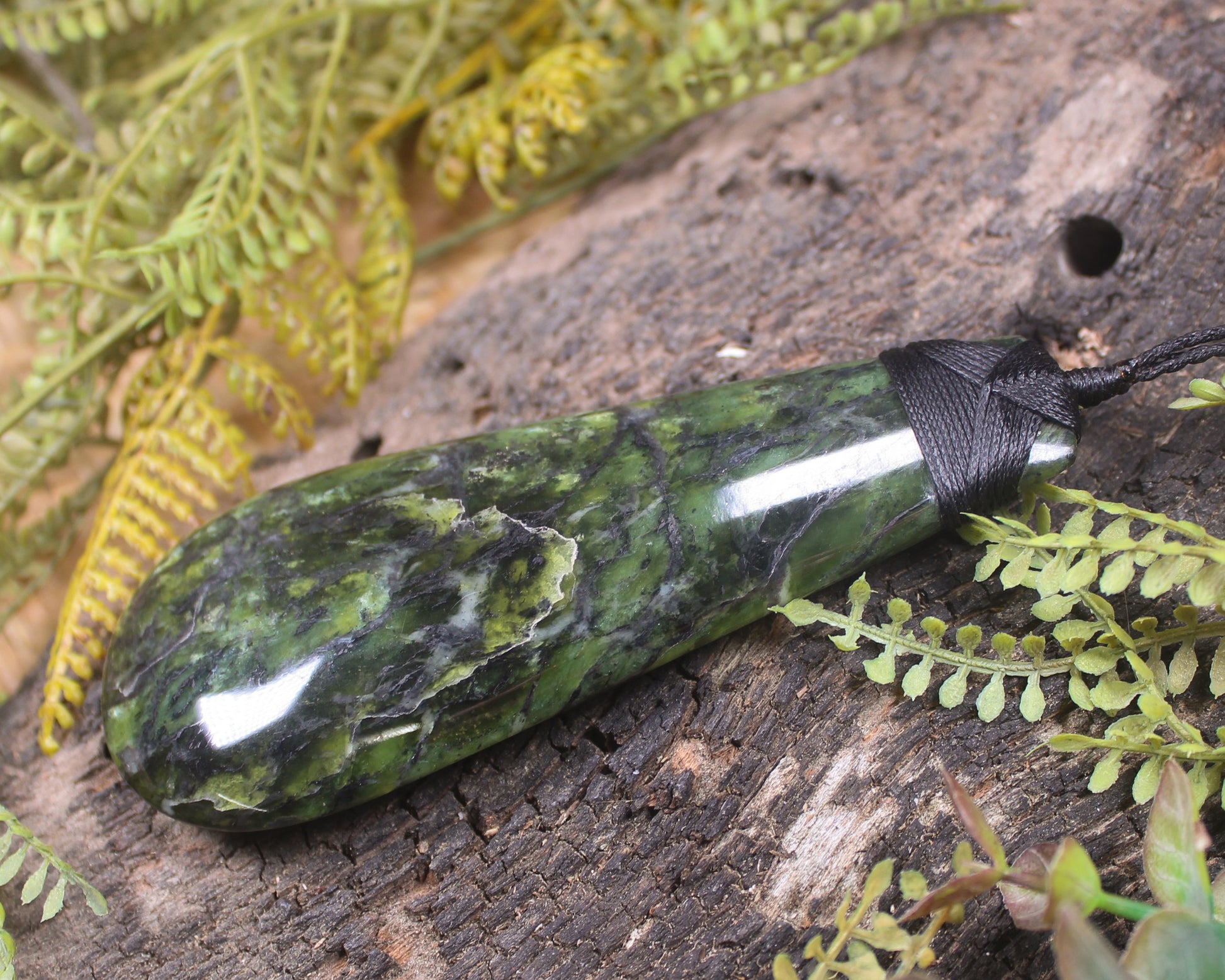 Roimata Teardrop carved from Douglas Creek Pounamu - NZ Greenstone