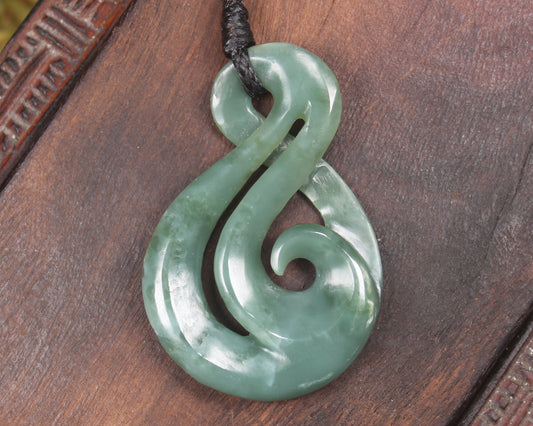 Inanga Pounamu Koru Twist - NZ Greenstone