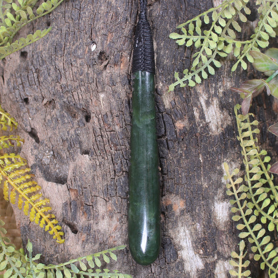 Kawakawa Pounamu Roimata Pendant - NZ Greenstone