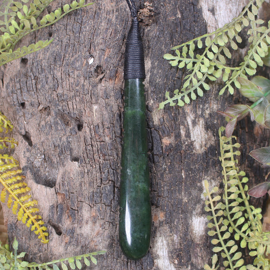 Kawakawa Pounamu Roimata Pendant - NZ Greenstone