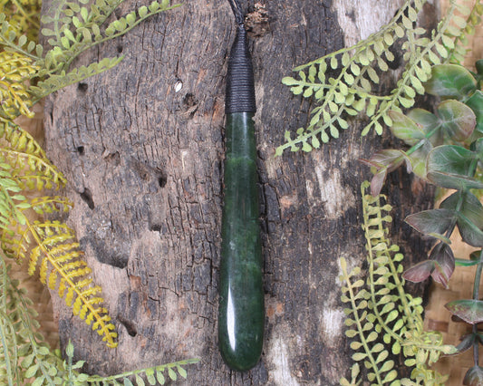 Kawakawa Pounamu Roimata Pendant - NZ Greenstone