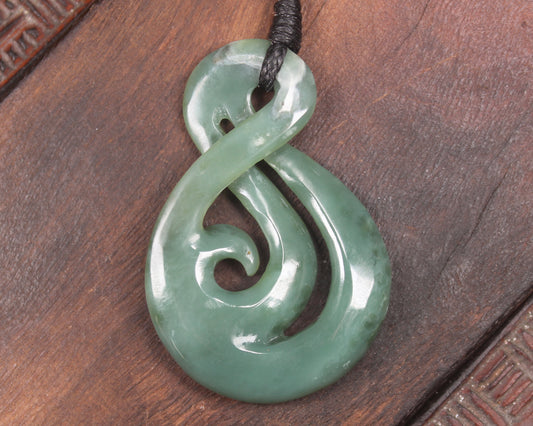 Inanga Pounamu Koru Twist - NZ Greenstone