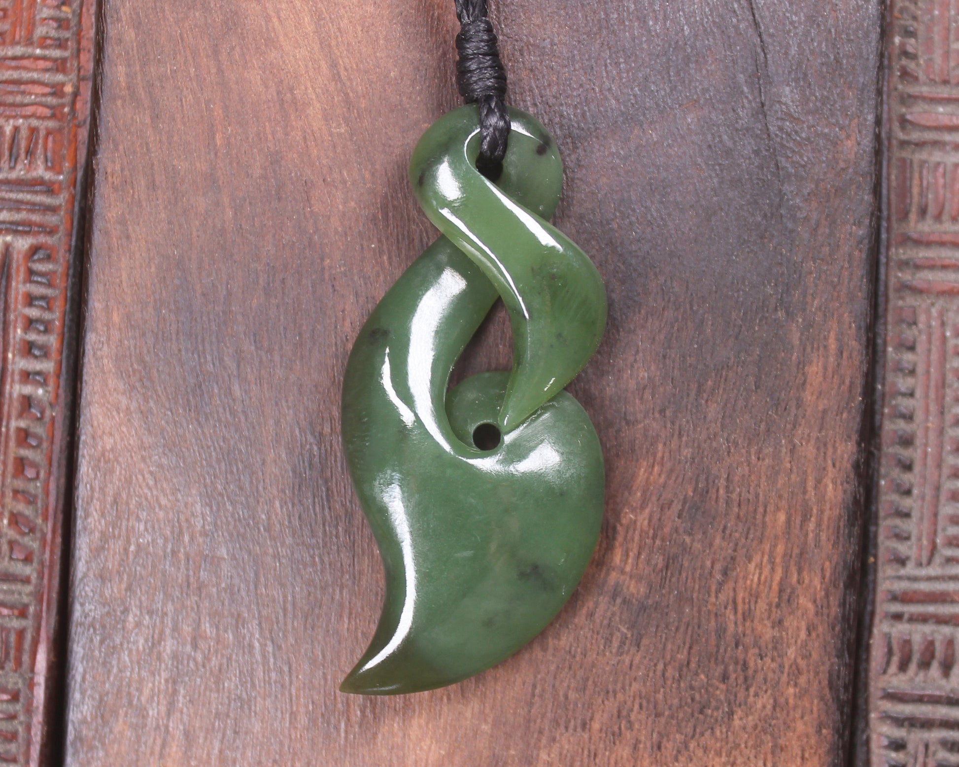 Hapopo Pounamu Koru Twist - NZ Greenstone
