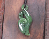 Hapopo Pounamu Koru Twist - NZ Greenstone