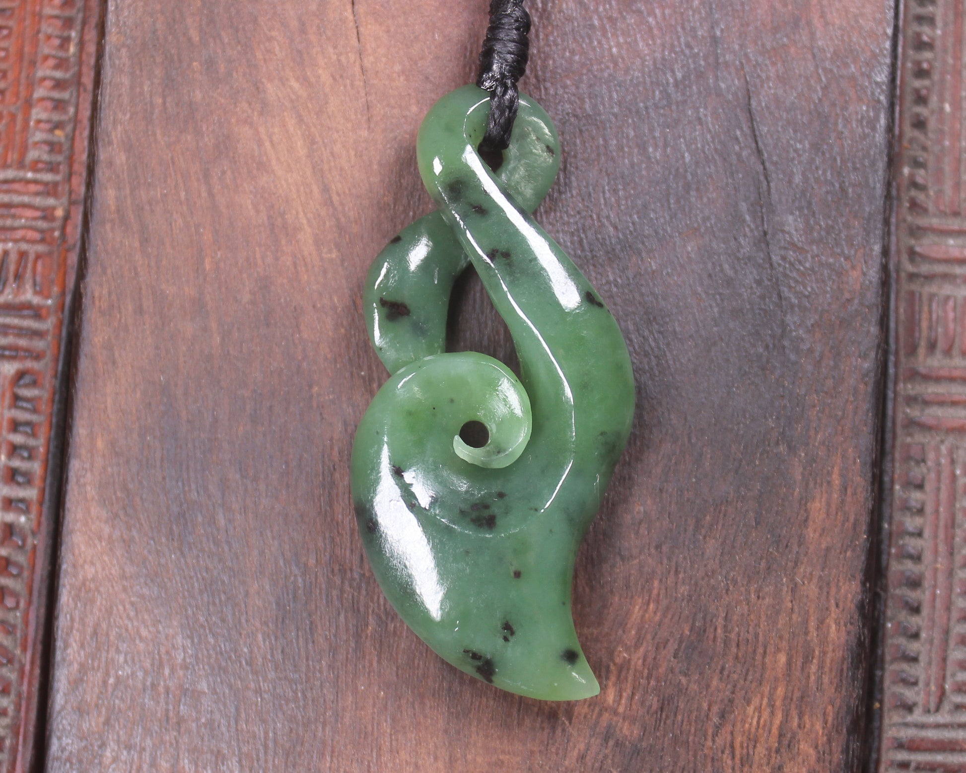 Hapopo Pounamu Koru Twist - NZ Greenstone