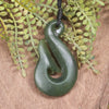 Whale Tail carved from Hapopo Pounamu - NZ Greenstone