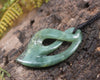 Twist or Pikorua carved from Inanga Pounamu - NZ Greenstone