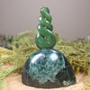 Twist Sculpture carved from Hapopo Pounamu - NZ Greenstone