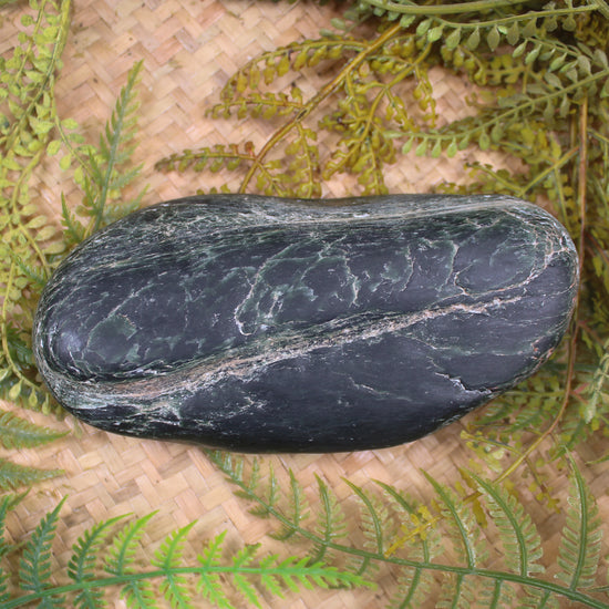 Freeform Kawakawa Pounamu Sculpture