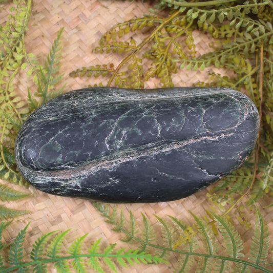 Freeform Kawakawa Pounamu Sculpture