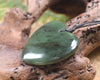 Heart carved from Hapopo Pounamu - NZ Greenstone