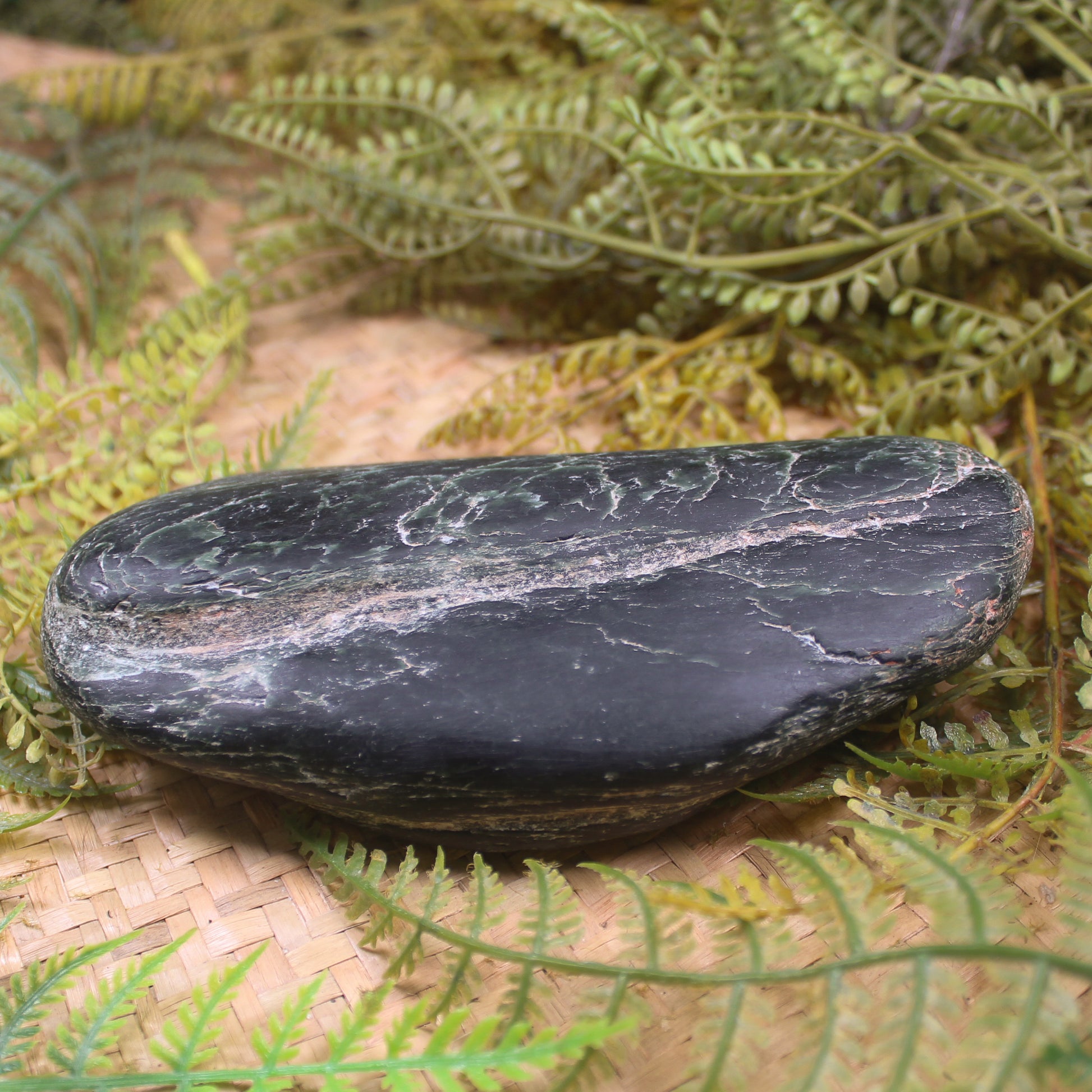 Freeform Kawakawa Pounamu Sculpture