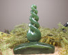 Twist Sculpture carved from Hapopo Pounamu - NZ Greenstone
