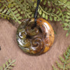 Koru carved from Totoweka Pounamu - NZ Greenstone