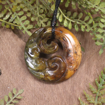 Koru carved from Totoweka Pounamu - NZ Greenstone