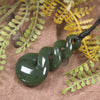 Twist carved from Kawakawa Pounamu - NZ Greenstone