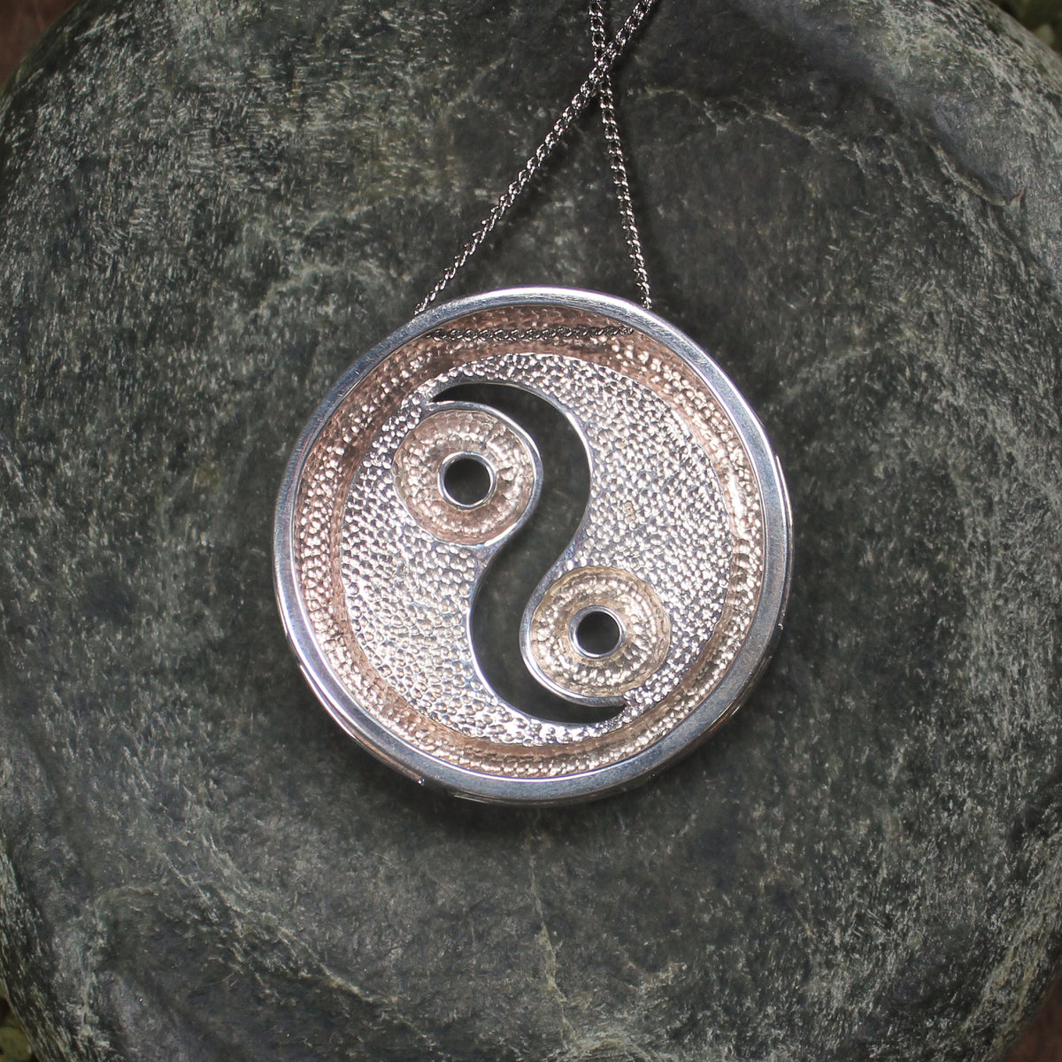 Rimu Pounamu pendant set in Sterling Silver - NZ Greenstone
