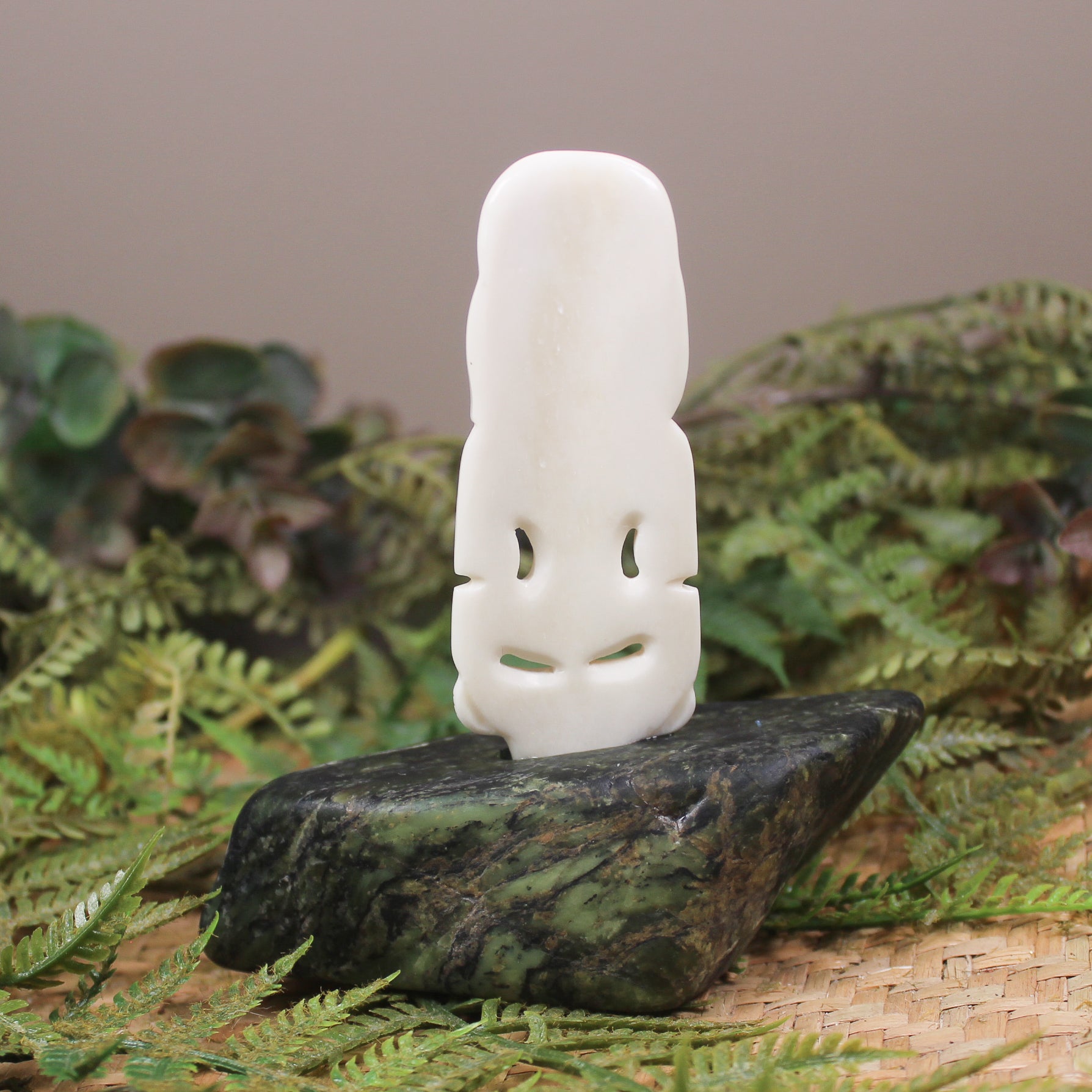 Tiki Sculpture carved from beef bone