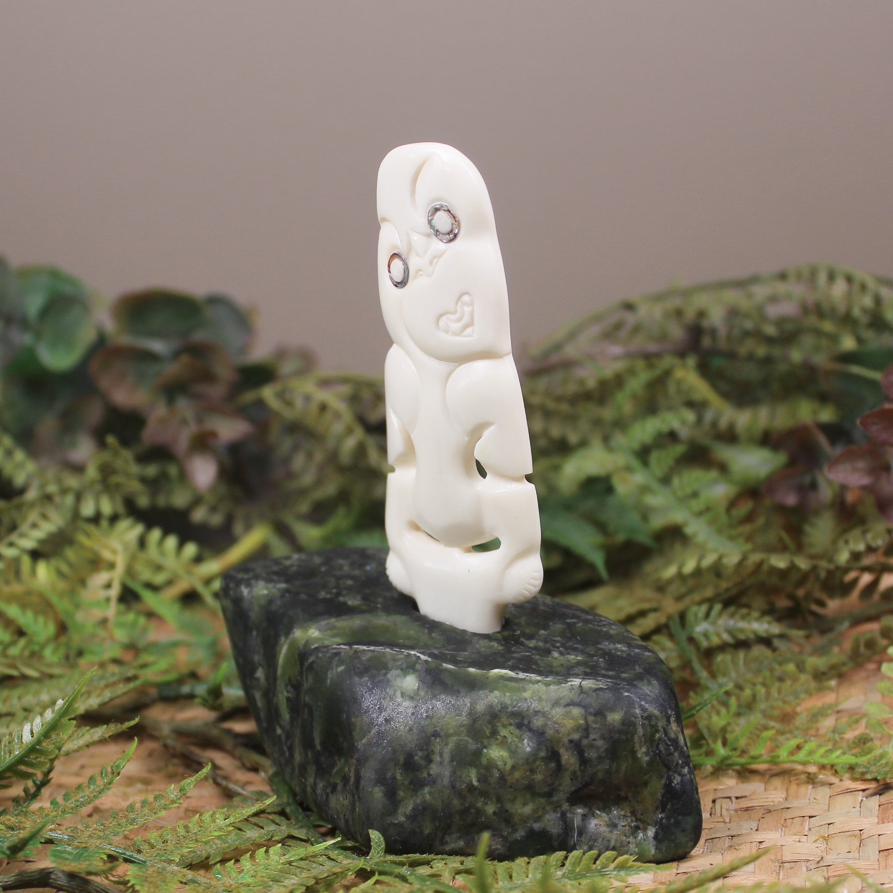 Tiki Sculpture carved from beef bone
