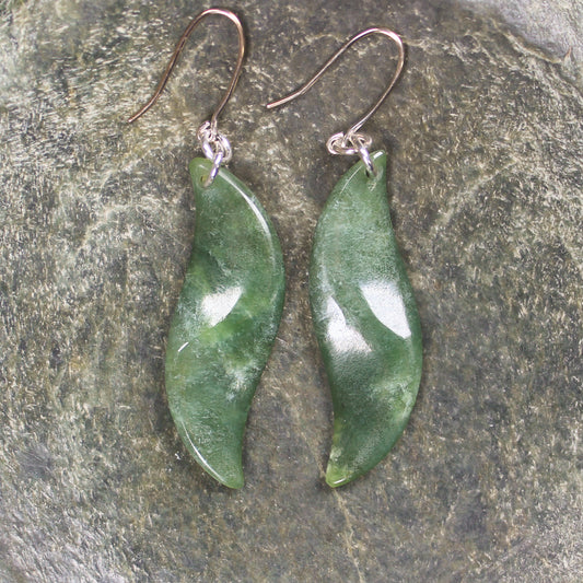 Hapopo Pounamu Earrings