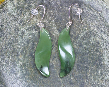 Hapopo Pounamu Earrings