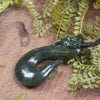 Manaia pendant carved from Kawakawa Pounamu - NZ Greenstone