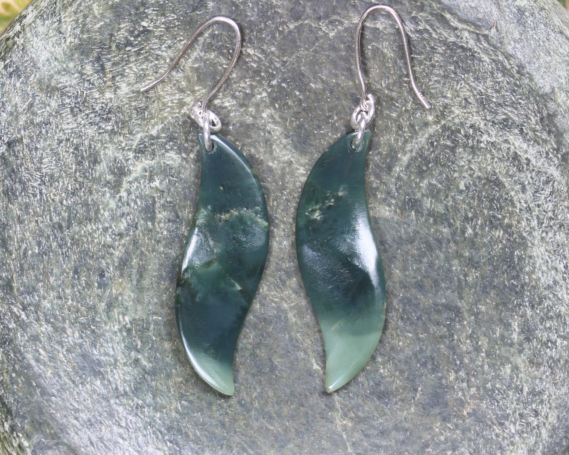 Inanga Pounamu Earrings