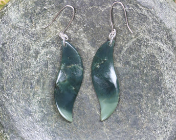 Inanga Pounamu Earrings