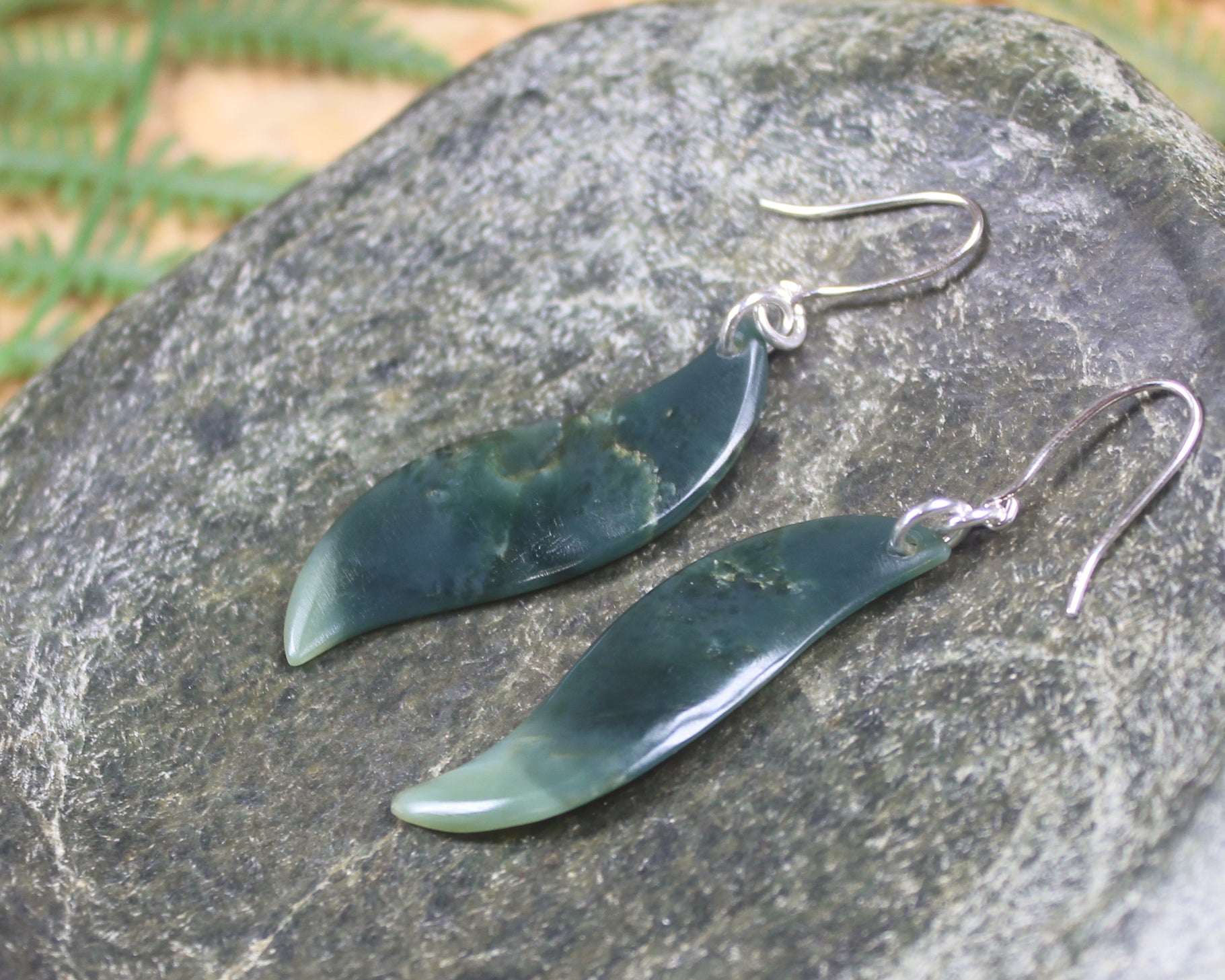 Inanga Pounamu Earrings