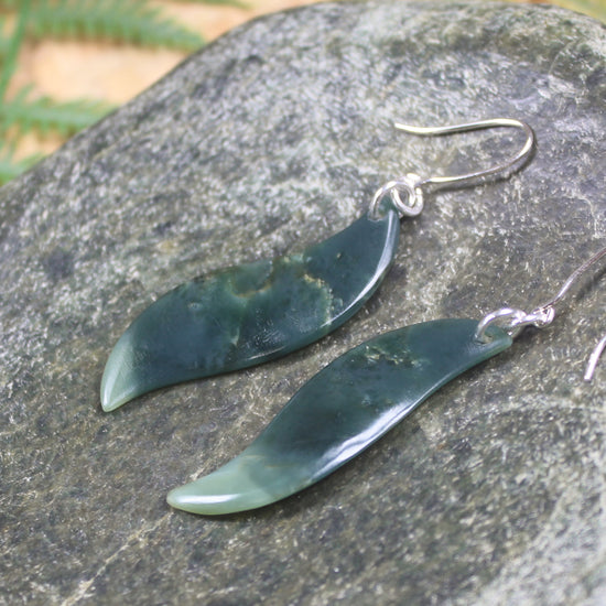 Inanga Pounamu Earrings